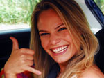 A caminho da casa do BB 8, Natlia esbanja alegria