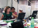 Equipe da produo trabalhando nos bastidores do Planeta