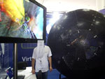 Virtua Sphere: game de realidade virtual faz com que o player atue dentro de uma espcie de globo para se locomover no cenrio 