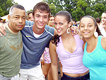 Laerte, Henrique, Natalhye e Rafaela 