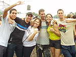 Alessandra, Deives, Alex, Quelen, Tiago e Tales