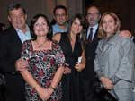 Eduardo Biagi, Maurcio Odebrecht e Pedro Novis (atrs) com Vera Novis, Maria Lcia Odebrecht e Solange Borelli Biagi