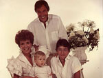 Foto famlia, Natal de 1982 , Tnia, Diogo, Felcio, Fabiano e Snoopy. Fotgrafo: Grillo