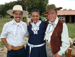 Neto Fagundes, Liliana Cardoso e Nico Fagundes