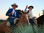 Nico Fagundes e Rodi Pedro Borghetti, no Recanto Borghetti, na Barra do Ribeiro/RS