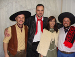 Csar Oliveira, Edson Luiz Becher com a esposa Rosiney e Rogrio Melo