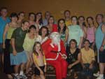 Natal de 2007, amigo secreto da turma da Secretaria da Fazenda da Prefeitura Municipal de Horizontina, com a presena do Papai Noel