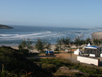 O lindo visual da Praia da Vila, em um dos melhores dias para competies do Hang Loose Santa Catarina Pro
