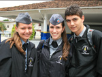 Mariana Fonto, Camila Gomes e Guilherme Dutra