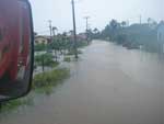 Chuva deixou casas e ruas alagadas em So Francisco