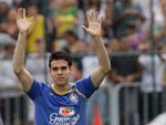 Kak sada o pblico de cerca de 10 mil pessoas que compareceu ao estdio Bezerro para assistir o treinamento
