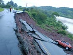 Os estragos da chuva em Gaspar