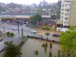 Imagem dos estragos da chuva em Joinville