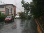 Chuva tomou conta das ruas do bairro Costa e Silva