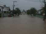 Chuva tomou conta das ruas do bairro Costa e Silva