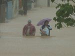 Os estragos da chuva em Itaja