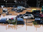 Os estragos da chuva em Blumenau