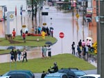 Os estragos da chuva em Blumenau