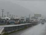 Congestionamento da BR-101 no Morro dos Cavalos, em Palhoa