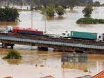 Ponte entre Navegantes e Itaja no km 112 da BR-101