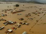 Os estragos da chuva em Itaja