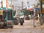Os estragos da chuva em Itaja