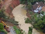 Os estragos da chuva em Blumenau