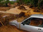 Estragos da enchente em Alto do ba, em Ilhota