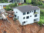 Os estragos da chuva em Blumenau