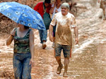 Os estragos da chuva em Blumenau