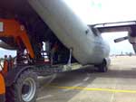 Avies da FAB chegaram s 12h30min no Aeroporto de Navegantes trazendo equipamentos e equipe mdica para o Hospital de Campanha que ser montado no entroncamento da BR-101 e Jorge Lacerda, em Itaja 
