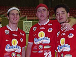 Charles, Robert e Juliano na final do campeonato paranaense de Handebol
