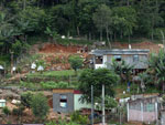 No bairro Bela Vista, em Palhoa, na Grande Florianpolis, ainda h perigo nas encostas