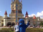 Mascote da promoo foi atrao no parque
