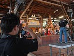 As gravaes do programa de estria foram registradas em vdeo e foto