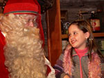 Nicole com o Papai Noel