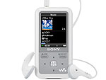 NWZ-S615F Branco: com o MP4 player de 2GB voc pode visualizar vdeos e fotos vertical ou horizontalmente no visor de alta