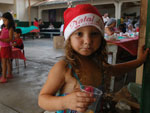 Laisa Gabriela de Sousa � uma das crian�as que passou o Natal nos abrigos