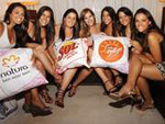 As beldades Ana, Bruna, Priscila, Ana Maria, Vernica, Tain e Thais tambm deram o ar da graa
