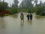 Vila Zuleima, em Cricima, totalmente alagada 