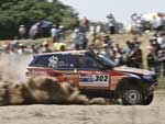 O piloto do Qatar, Masser Al Attiyah em sua BMW X3 fez o melhor tempo na prova especial de carros