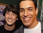 Os amigos Marquinhos e Rafael marcaram presena no show