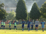 Jogadores comeam os trabalhos s sete da manh