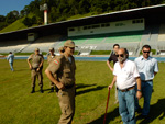 As chuvas de novembro prejudicaram muito o gramado do estdio do Sesi