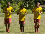 Calor era tanto que os jogadores dispensaram as chuteiras