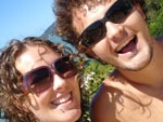 Eu e meu brother no mirante do Bali Hai em Porto Belo