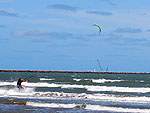 Kitesurf no Cassino, litoral sul do Rio Grande do Sul