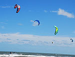 Kitesurf no Cassino, litoral sul do Rio Grande do Sul