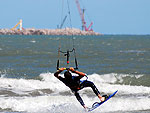 Kitesurf no Cassino, litoral sul do Rio Grande do Sul