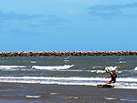 Kitesurf no Cassino, litoral sul do Rio Grande do Sul